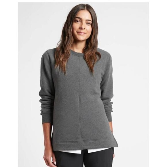 Athleta Retroplush Heather Crewneck Cozy soft.  Athleisure. Sz XS - Picture 1 of 11